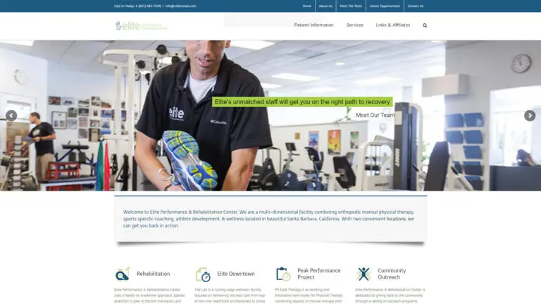 Elite Performance & Rehabilitation Center desktop