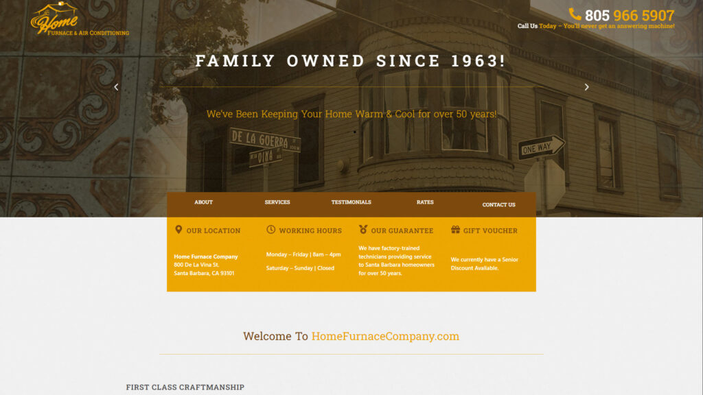 Home Furnace & Air Conditioning Co desktop