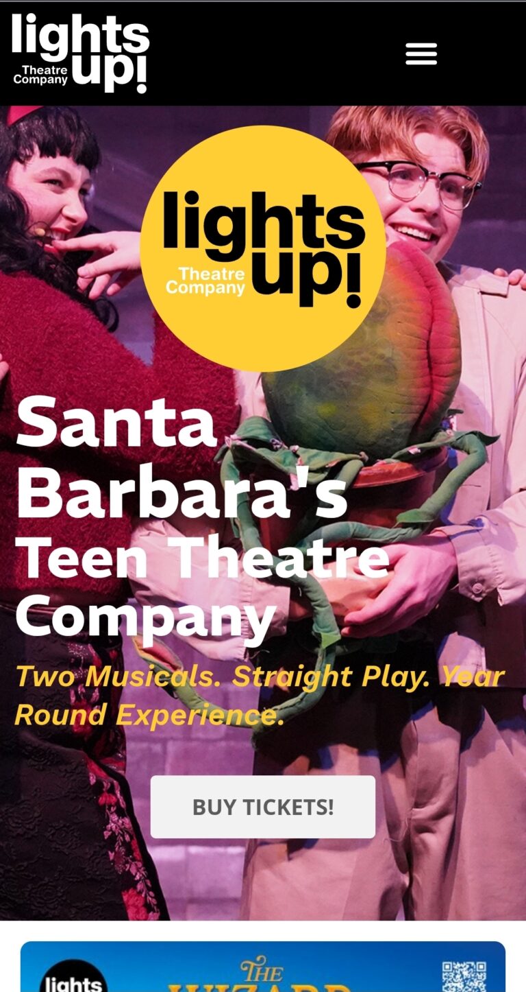 Lights Up! Teen Theatre Company Mobile