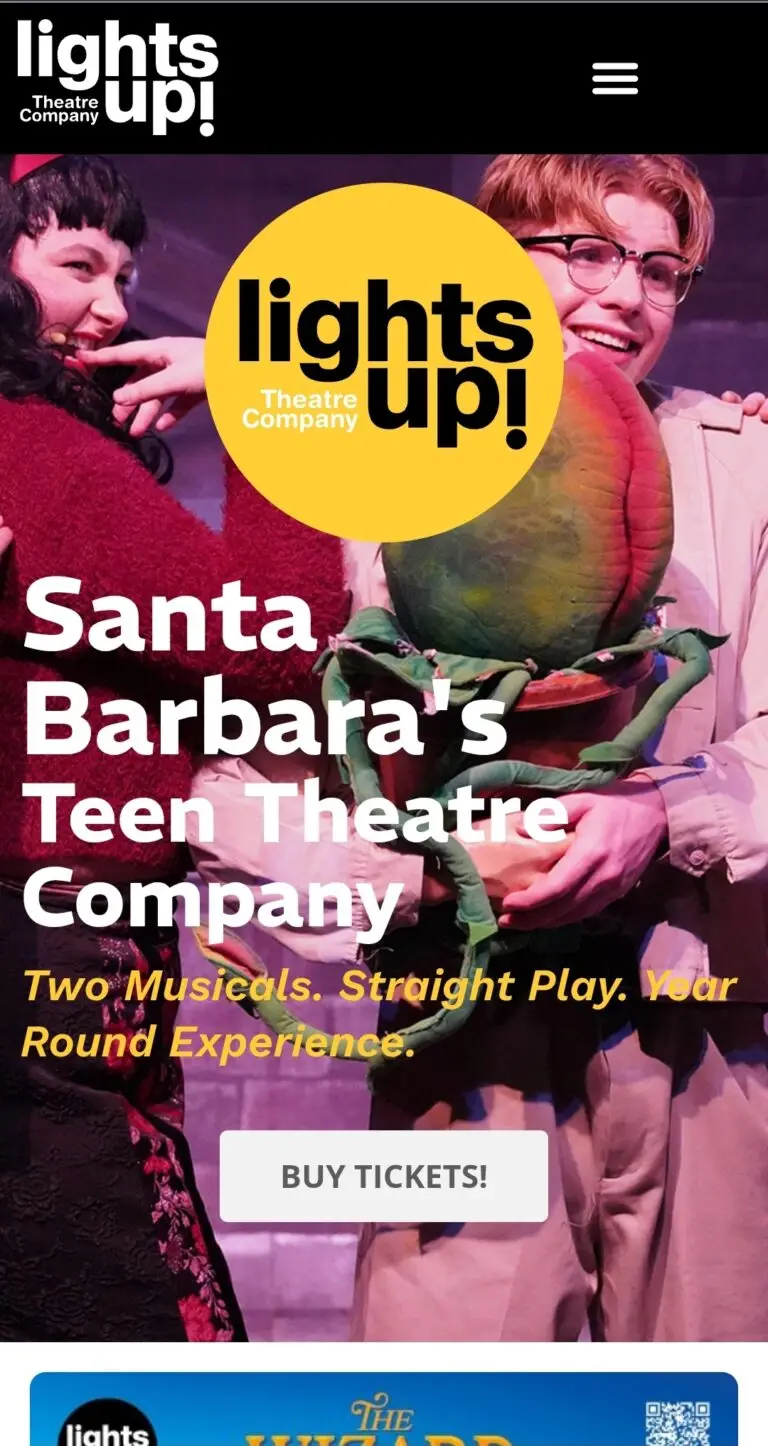 Lights Up! Teen Theatre Company Mobile