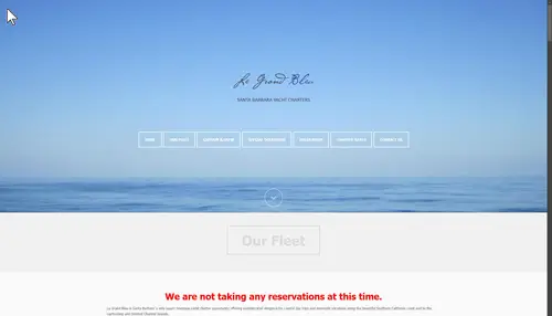 Select Santa Barbara Yacht Charters website